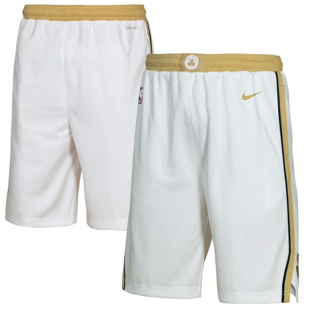 Boston Celtics Youth 2025/26 City Edition Swingman Performance Shorts - White | Nike discount