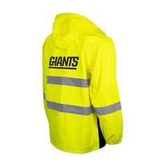 New York Giants Hi-Vis Safety Waterproof Rainshell Full-Zip Hooded Jacket - Yellow cheap