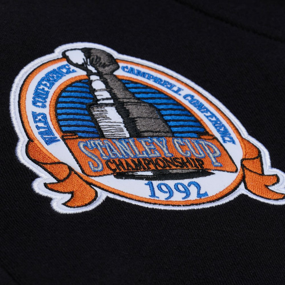 Mario Lemieux Pittsburgh Penguins Mitchell & Ness 1992 Name & Number Premium Pullover Hoodie Black