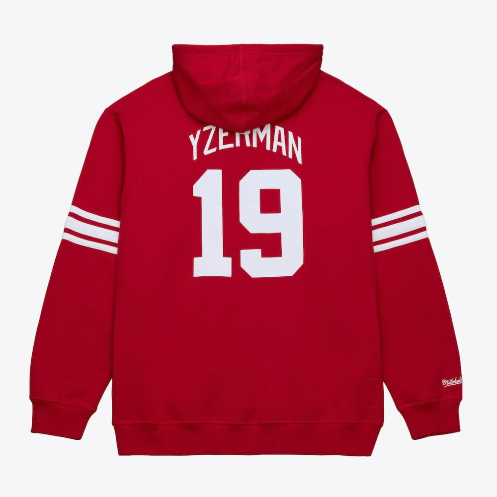 Steve Yzerman Detroit Red Wings Mitchell & Ness 1997 Name & Number Premium Pullover Hoodie Scarlet