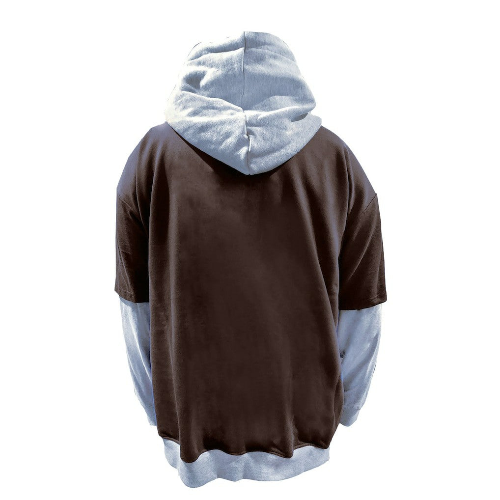 Cleveland Browns Big & Tall Twofer Pullover Hoodie - Brown/Heather Gray discount
