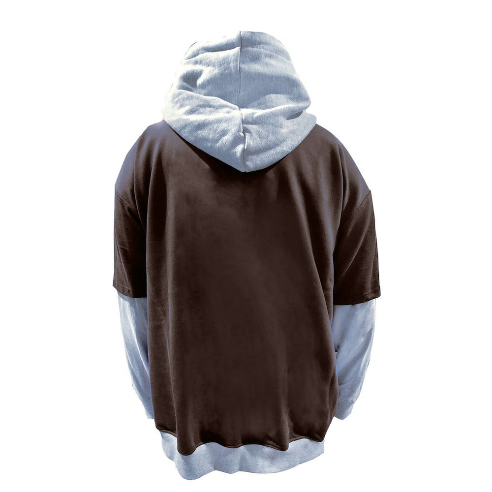 Cleveland Browns Big & Tall Twofer Pullover Hoodie - Brown/Heather Gray discount