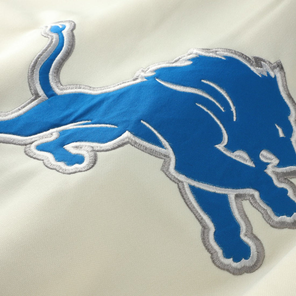Detroit Lions Profile Big & Tall Chest Print and Logo Short Sleeve Pullover Hoodie - Oatmeal on sale