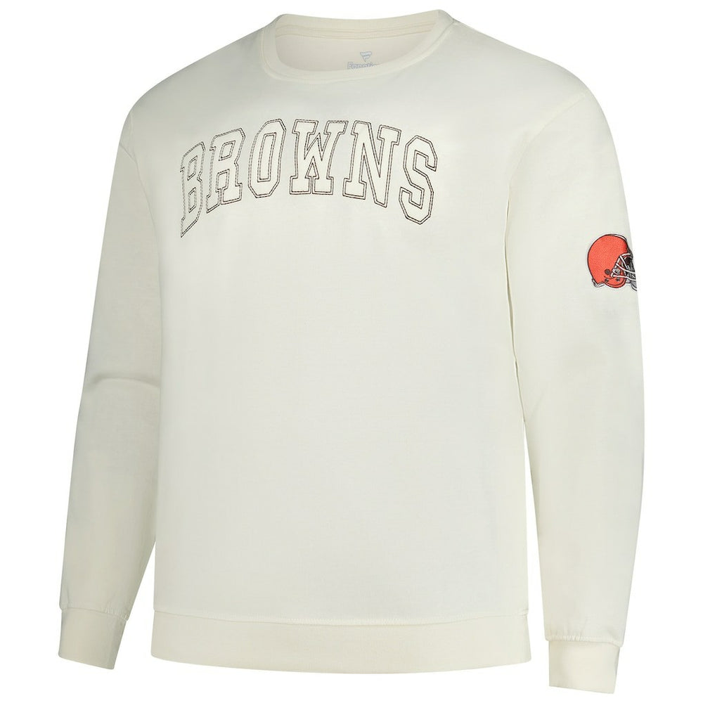 Cleveland Browns Profile Big & Tall Fleece Sweatshirt - Cream on sale