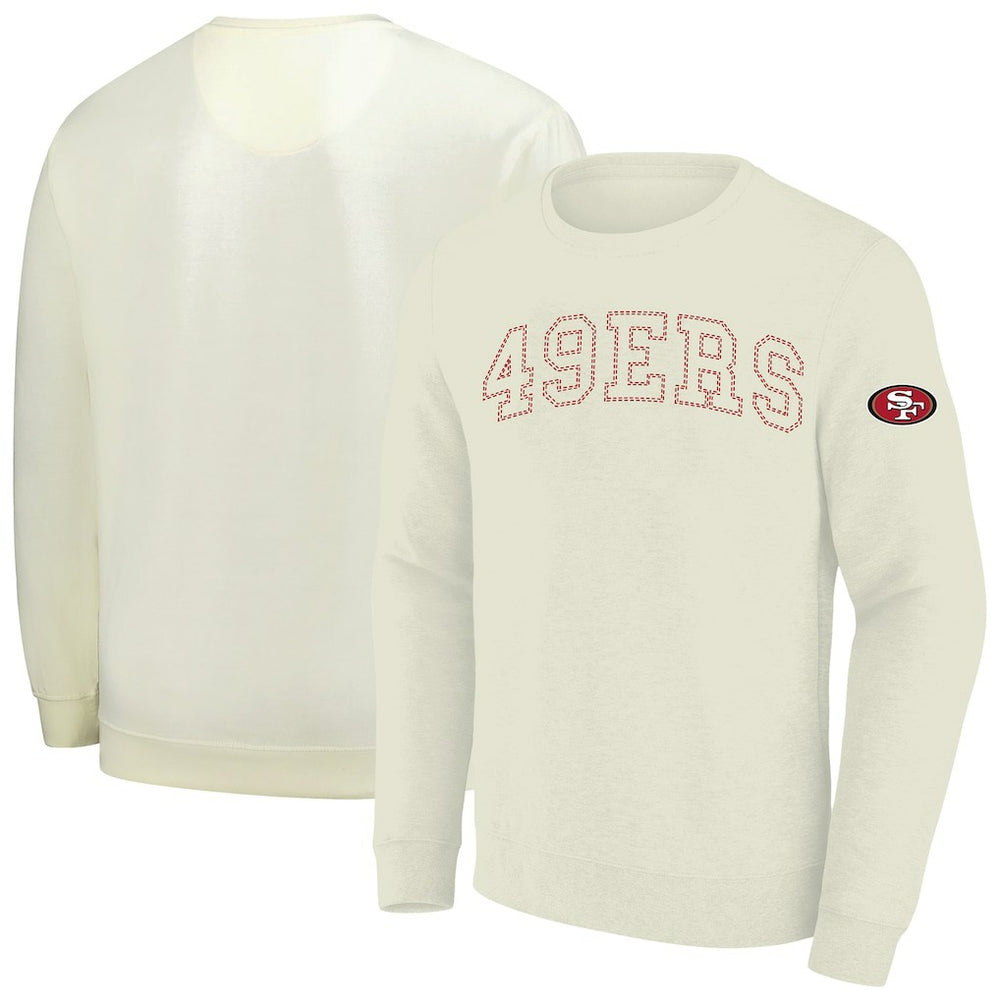 San Francisco 49ers Profile Big & Tall Fleece Sweatshirt - Cream cheap