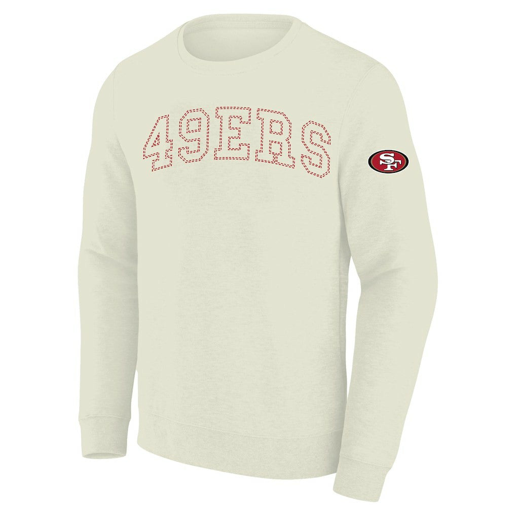 San Francisco 49ers Profile Big & Tall Fleece Sweatshirt - Cream cheap