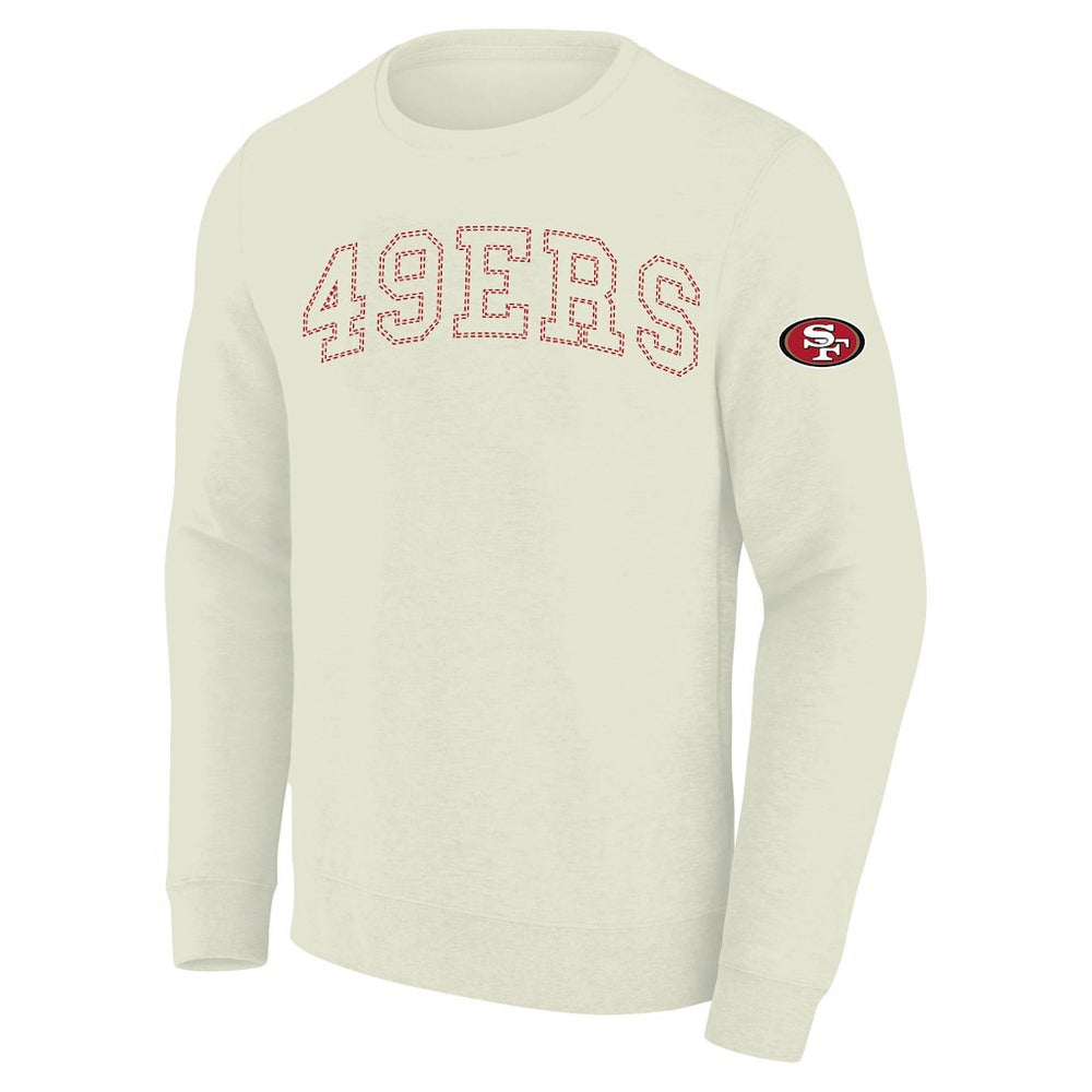 San Francisco 49ers Profile Big & Tall Fleece Sweatshirt - Cream cheap