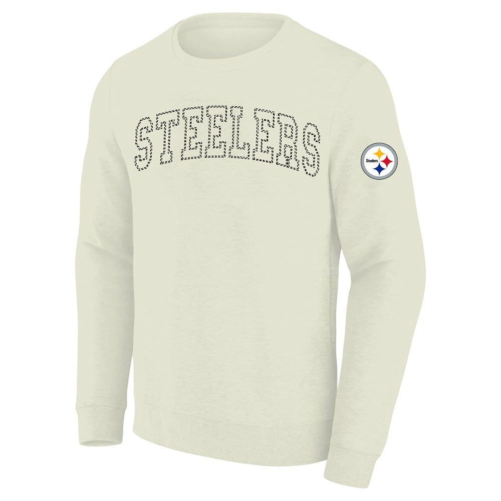 Pittsburgh Steelers Profile Big & Tall Fleece Sweatshirt - Cream for sale