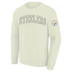 Pittsburgh Steelers Profile Big & Tall Fleece Sweatshirt - Cream for sale