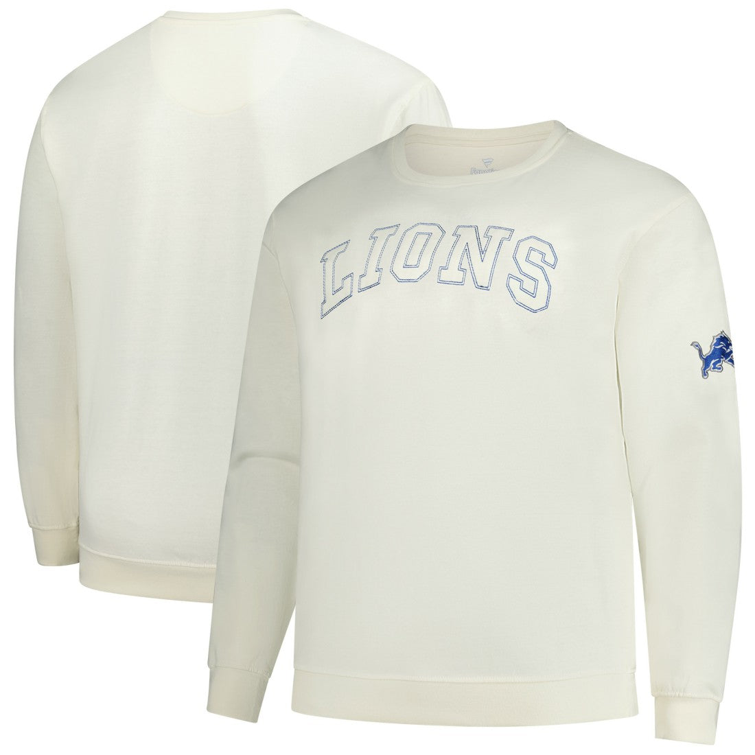 Detroit Lions Profile Big & Tall Fleece Sweatshirt - Cream cheap