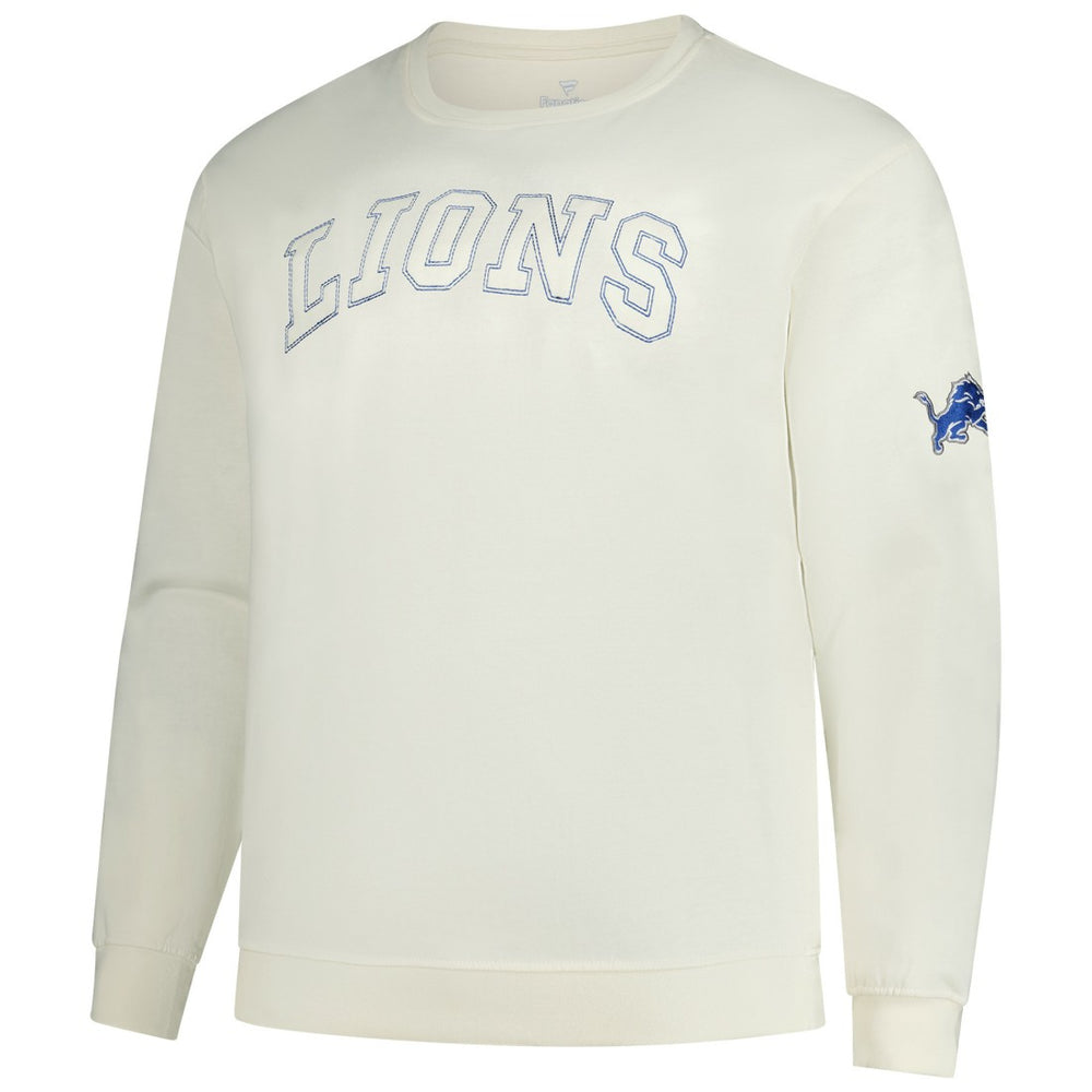 Detroit Lions Profile Big & Tall Fleece Sweatshirt - Cream cheap