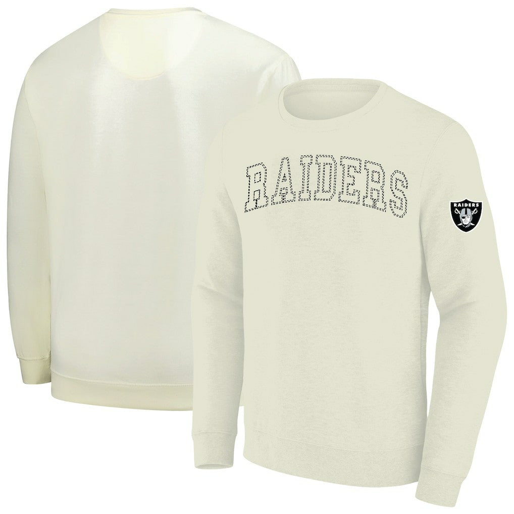 Las Vegas Raiders Profile Big & Tall Fleece Sweatshirt - Cream outlet