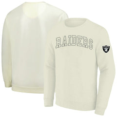 Las Vegas Raiders Profile Big & Tall Fleece Sweatshirt - Cream outlet