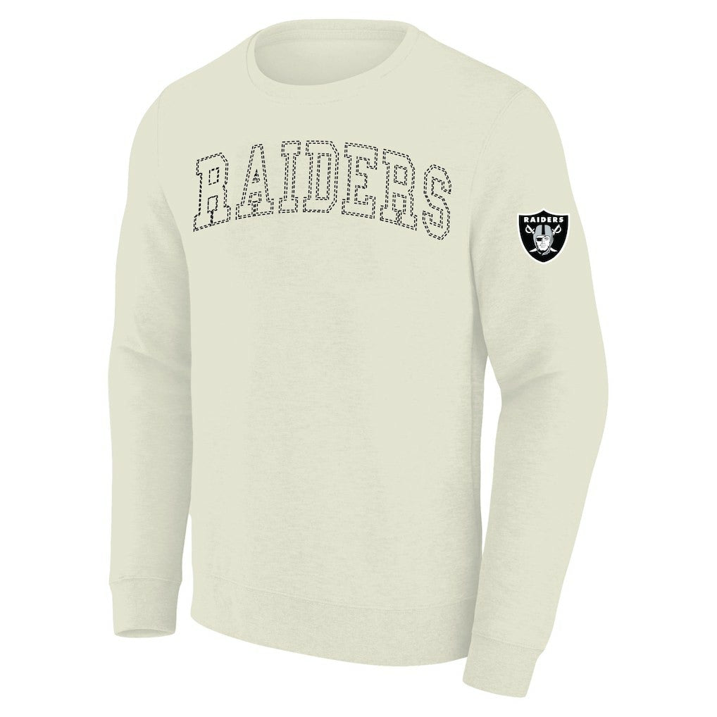 Las Vegas Raiders Profile Big & Tall Fleece Sweatshirt - Cream outlet