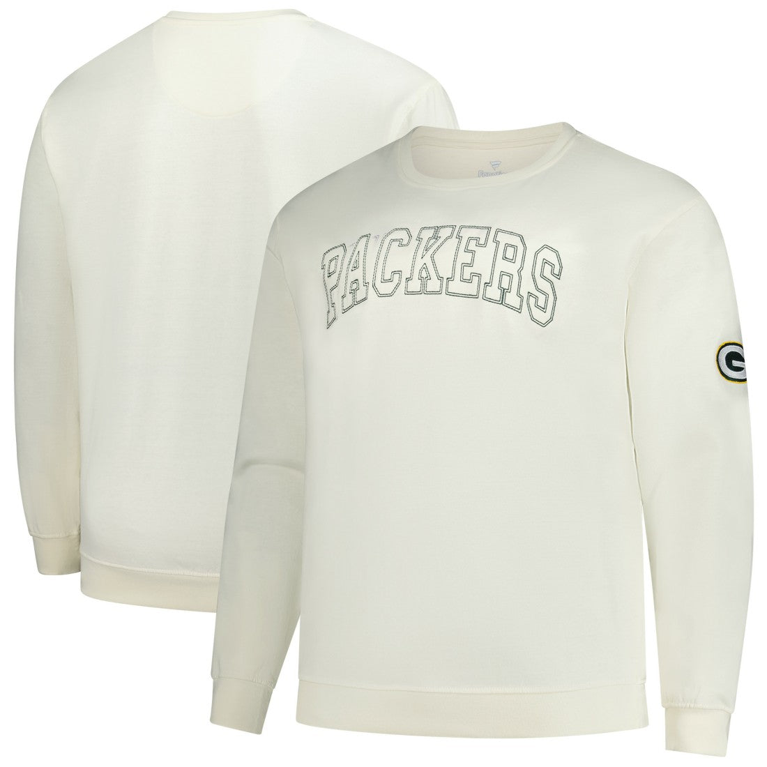 Green Bay Packers Profile Big & Tall Fleece Sweatshirt - Cream discount
