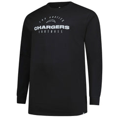Los Angeles Chargers Big & Tall Coverage Scheme Long Sleeve T-Shirt - Black sale