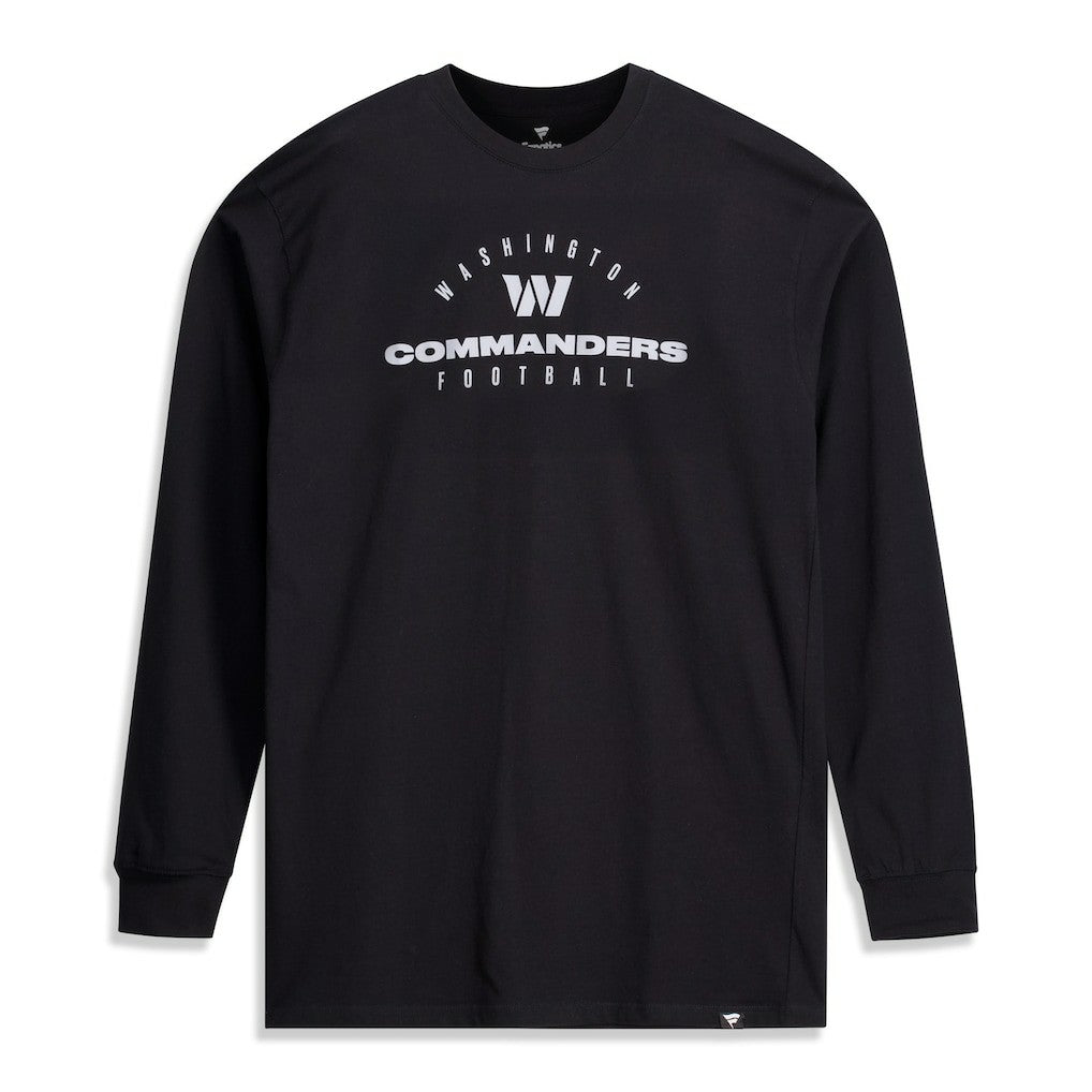 Washington Commanders Big & Tall Coverage Scheme Long Sleeve T-Shirt - Black online