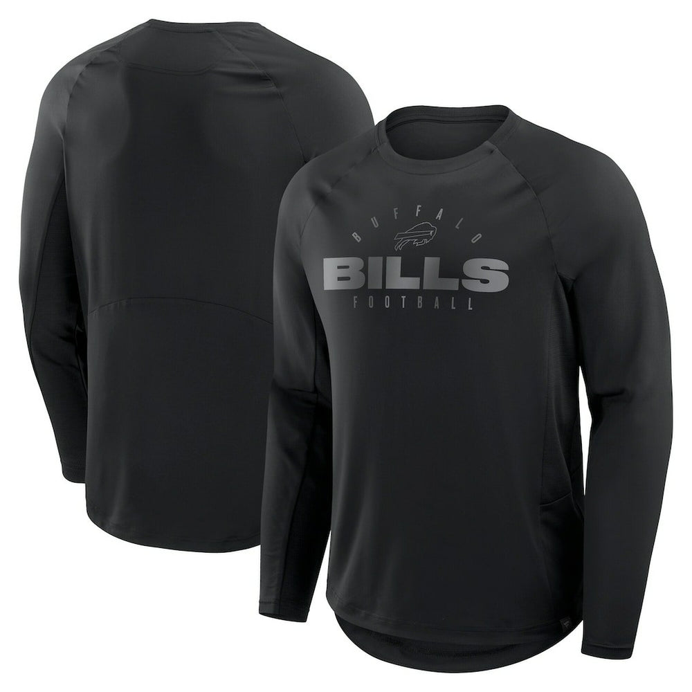 Buffalo Bills Big & Tall Coverage Scheme Long Sleeve T-Shirt - Black cheap