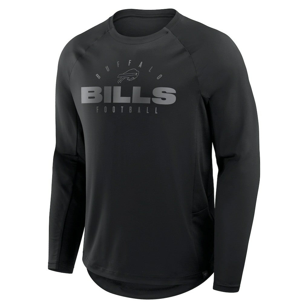 Buffalo Bills Big & Tall Coverage Scheme Long Sleeve T-Shirt - Black cheap