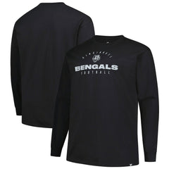 Cincinnati Bengals Big & Tall Coverage Scheme Long Sleeve T-Shirt - Black online