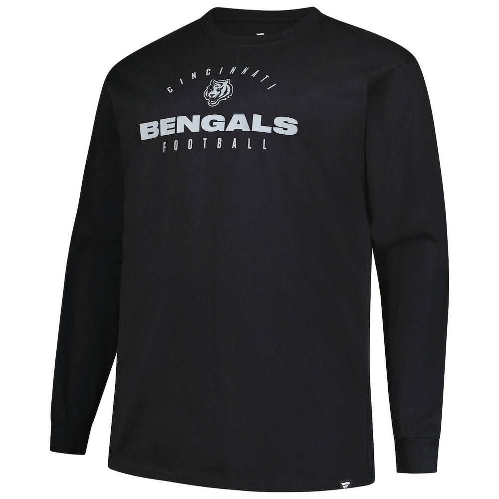 Cincinnati Bengals Big & Tall Coverage Scheme Long Sleeve T-Shirt - Black online