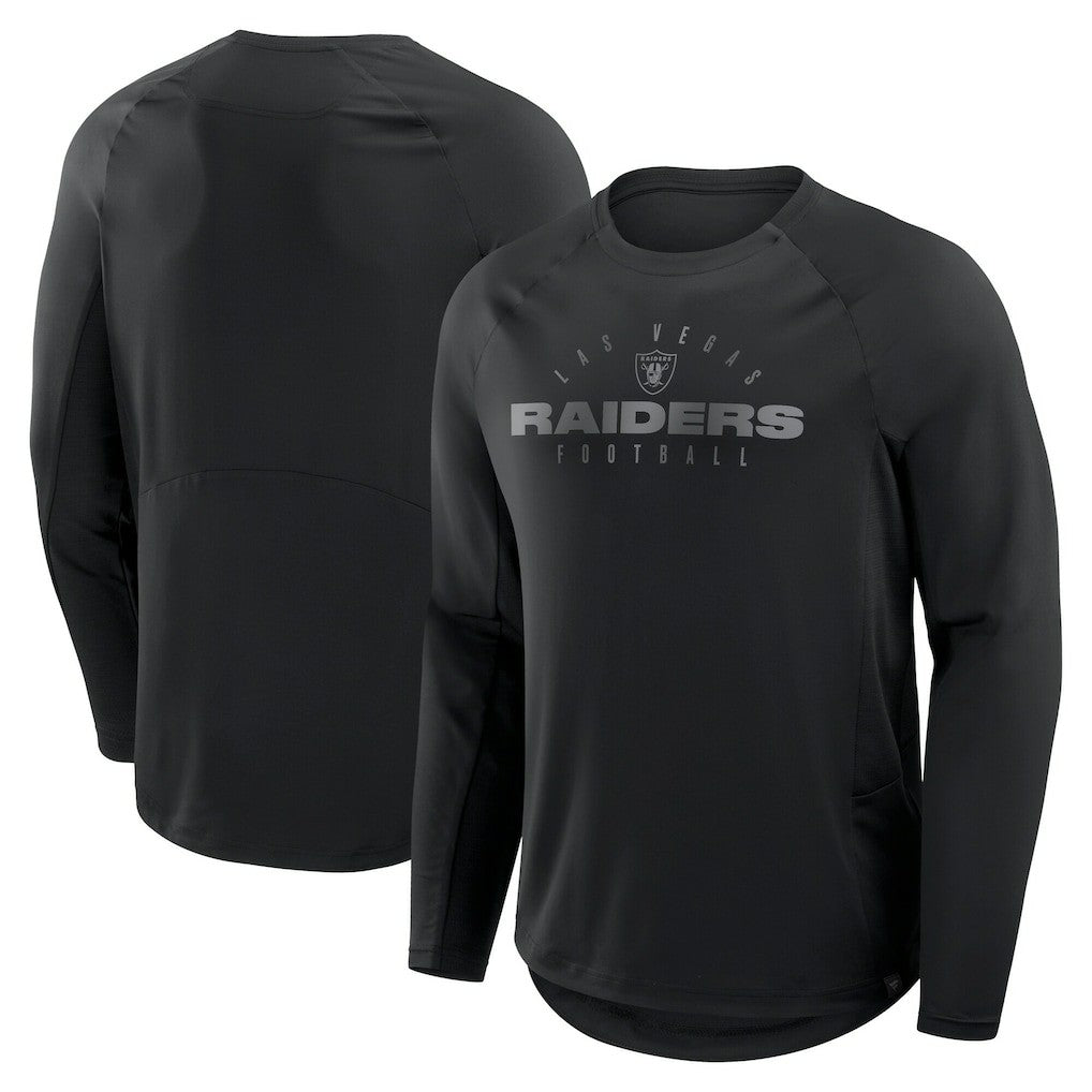 Las Vegas Raiders Big & Tall Coverage Scheme Long Sleeve T-Shirt - Black on sale