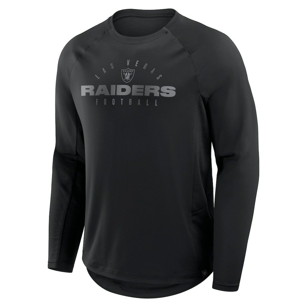 Las Vegas Raiders Big & Tall Coverage Scheme Long Sleeve T-Shirt - Black on sale