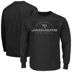 Jacksonville Jaguars Big & Tall Coverage Scheme Long Sleeve T-Shirt - Black on sale