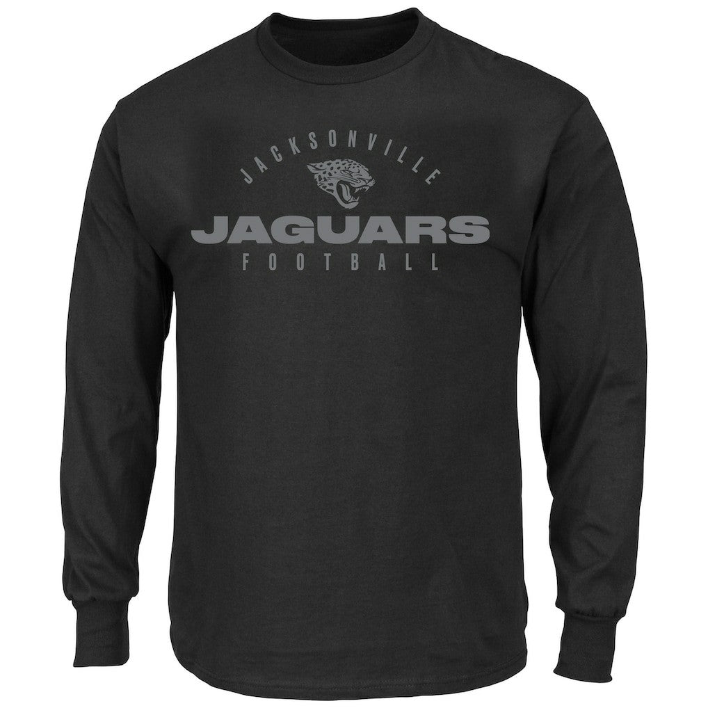 Jacksonville Jaguars Big & Tall Coverage Scheme Long Sleeve T-Shirt - Black on sale