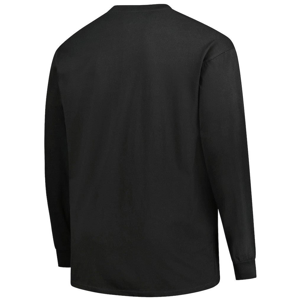 Jacksonville Jaguars Big & Tall Coverage Scheme Long Sleeve T-Shirt - Black on sale