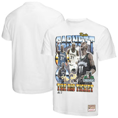 Kevin Garnett Minnesota Timberwolves Hardwood Classics Commemorative Player Collage T-Shirt - White | Mitchell & Ness on sale