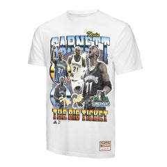 Kevin Garnett Minnesota Timberwolves Hardwood Classics Commemorative Player Collage T-Shirt - White | Mitchell & Ness on sale