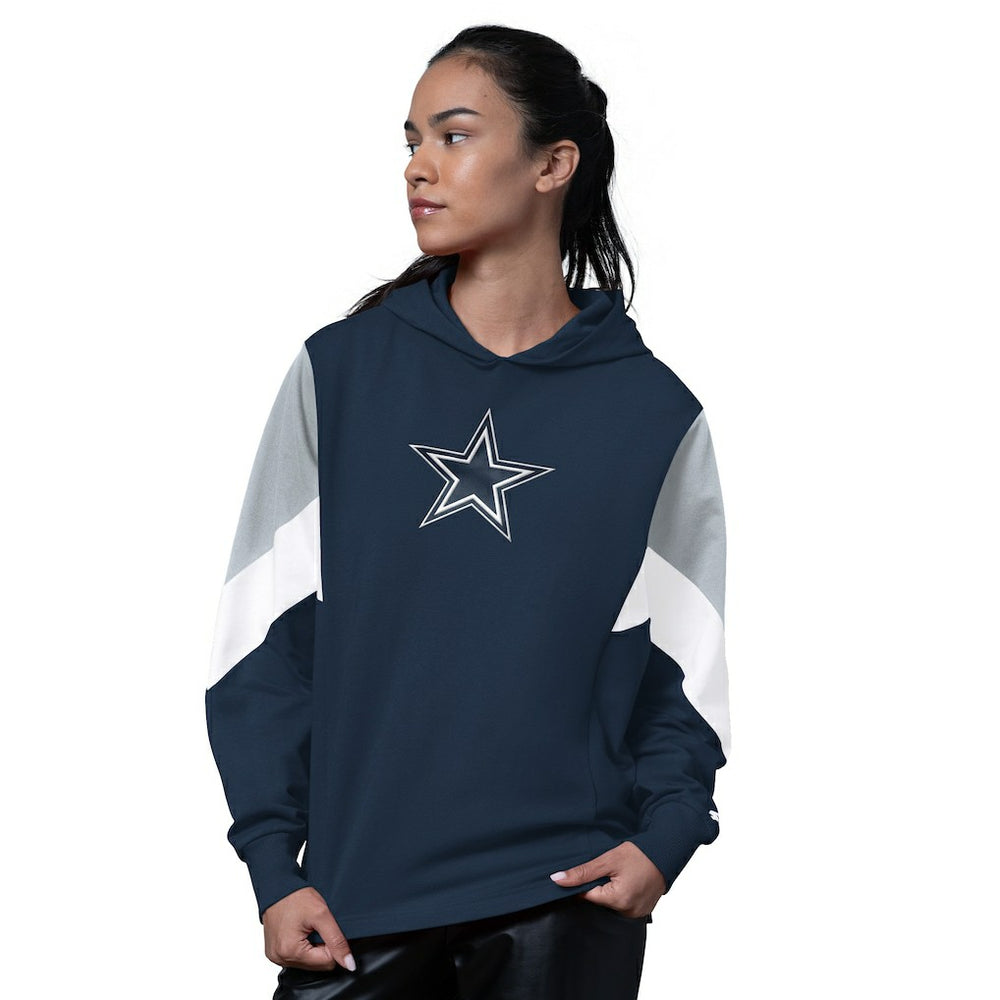 Dallas Cowboys Starter Women's Scrimmage Hoodie - Navy discount