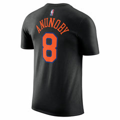 OG Anunoby New York Knicks Jordan Brand Unisex Name & Number T-Shirt - Statement Edition - Black for sale
