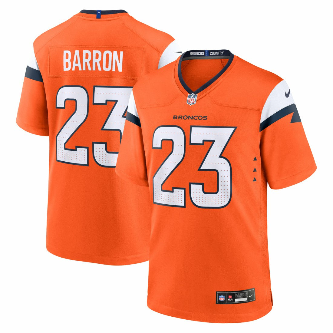 Jahdae Barron Denver Broncos 2025 NFL Draft First Round Pick Game Jersey - Orange | Nike online