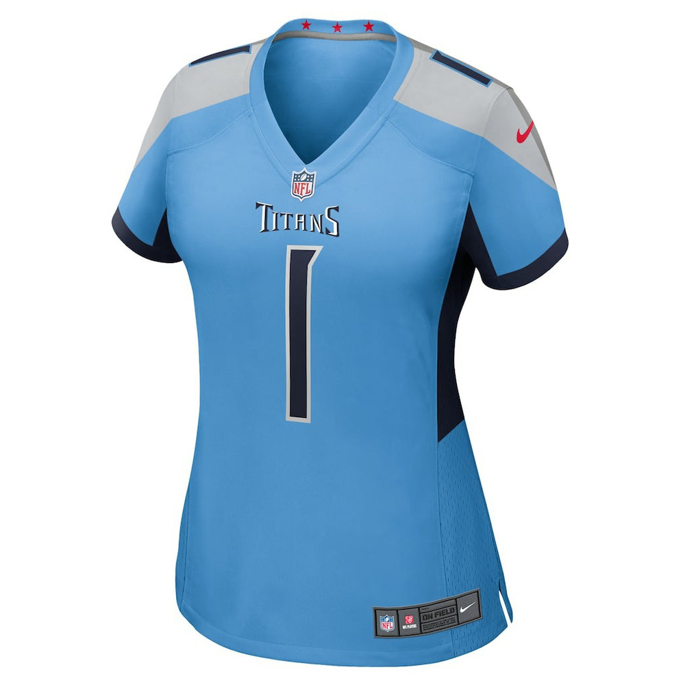 Cameron Ward Tennessee Titans Women's 2025 NFL Draft First Round Pick Game Jersey - Light Blue | Nike cheap