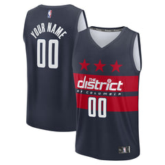 Washington Wizards Youth Fast Break Custom Replica Jersey - Navy - Statement Edition | Fanatics online