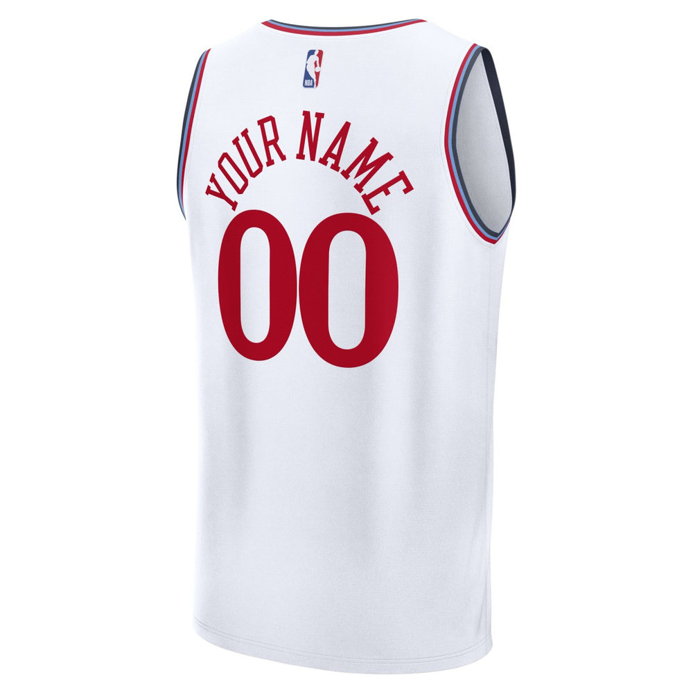 LA Clippers Youth Fast Break Custom Replica Jersey - White - Association Edition | Fanatics for sale