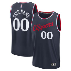 LA Clippers Youth Fast Break Custom Replica Jersey - Navy - Icon Edition | Fanatics sale