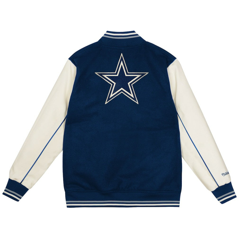 Dallas Cowboys Youth Full-Snap Varsity Jacket - Navy/Cream outlet