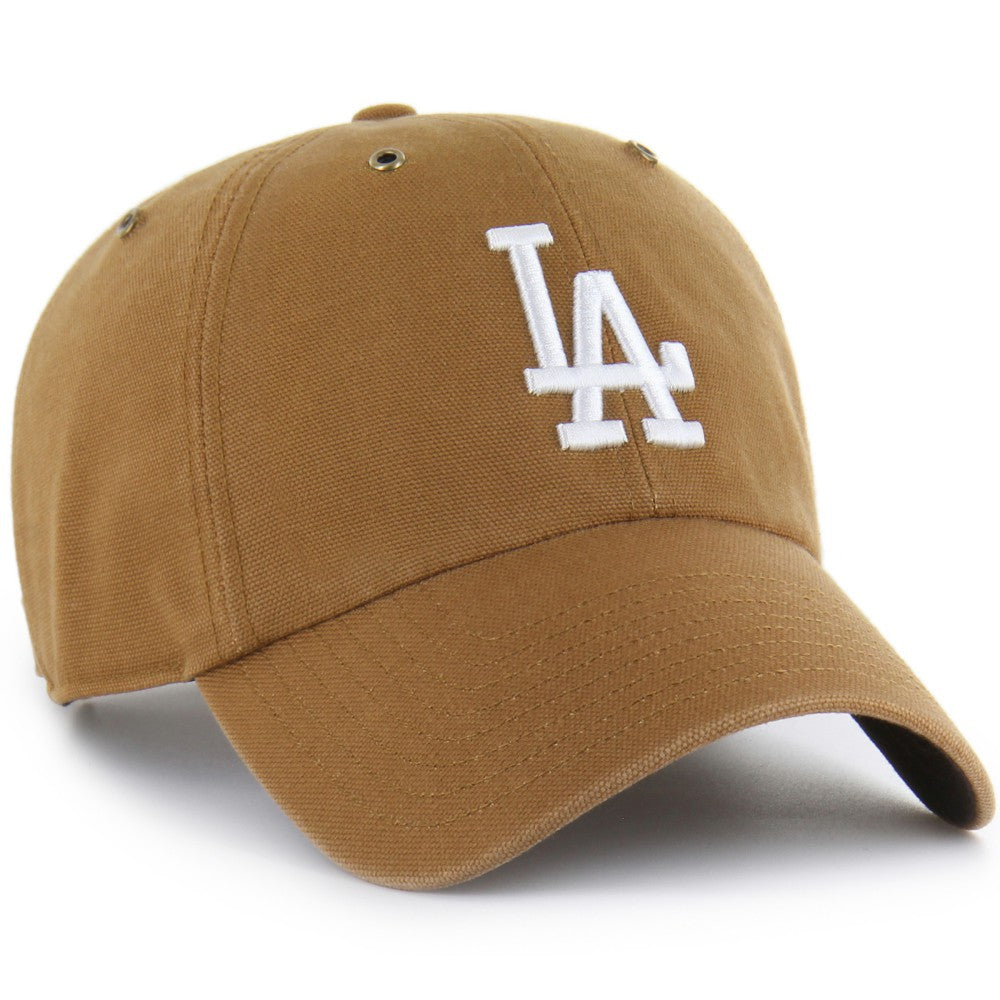 Los Angeles Dodgers Carhartt x Clean Up Adjustable Hat - Brown | 47 brand