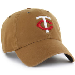 Minnesota Twins Carhartt x Clean Up Adjustable Hat - Brown | 47 brand