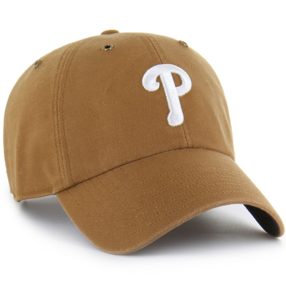 Philadelphia Phillies Carhartt x Clean Up Adjustable Hat - Brown | 47 brand