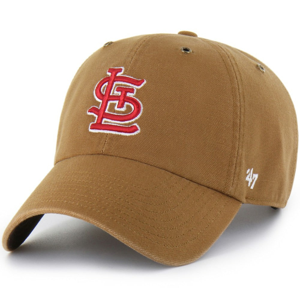 St. Louis Cardinals Carhartt x Clean Up Adjustable Hat - Brown | 47 brand