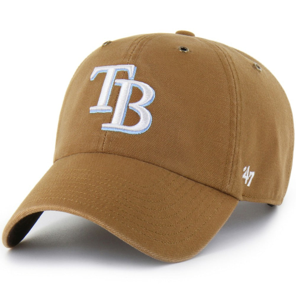 Tampa Bay Rays Carhartt x Clean Up Adjustable Hat - Brown | 47 brand