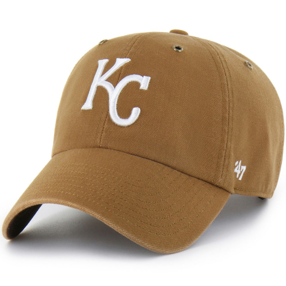 Kansas City Royals Carhartt x Clean Up Adjustable Hat - Brown | 47 brand
