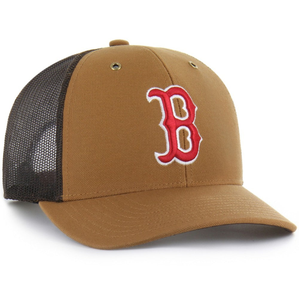 Boston Red Sox Carhartt x Trucker Adjustable Hat - Brown | 47 brand