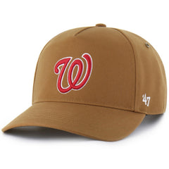 Washington Nationals Carhartt x Hitch Adjustable Hat - Brown | 47 brand