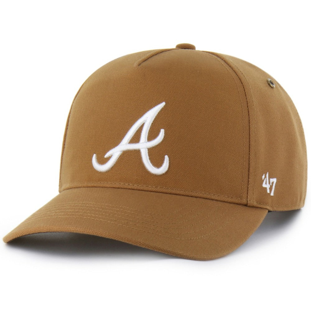 Atlanta Braves Carhartt x Hitch Adjustable Hat - Brown | 47 brand