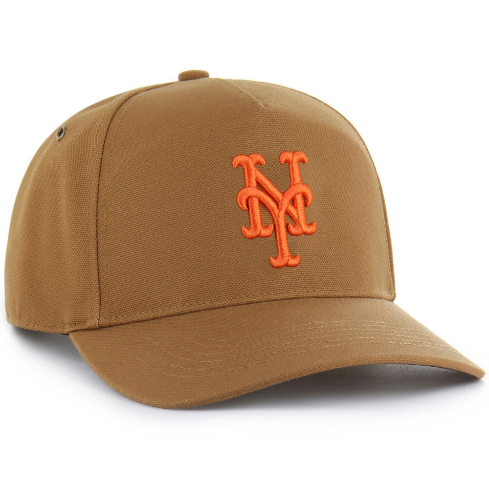 New York Mets Carhartt x Hitch Adjustable Hat - Brown | 47 brand